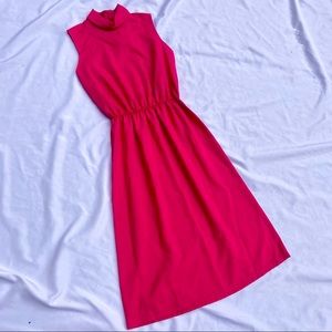 Vintage Pink Midi Dress